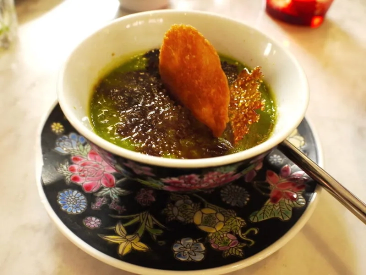 pandan creme brulee